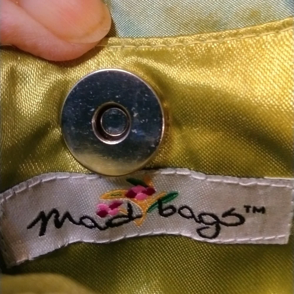 NWOT Mad bags, Taffeta Silk Flower Clutch, fairycore luxury  Y2k
